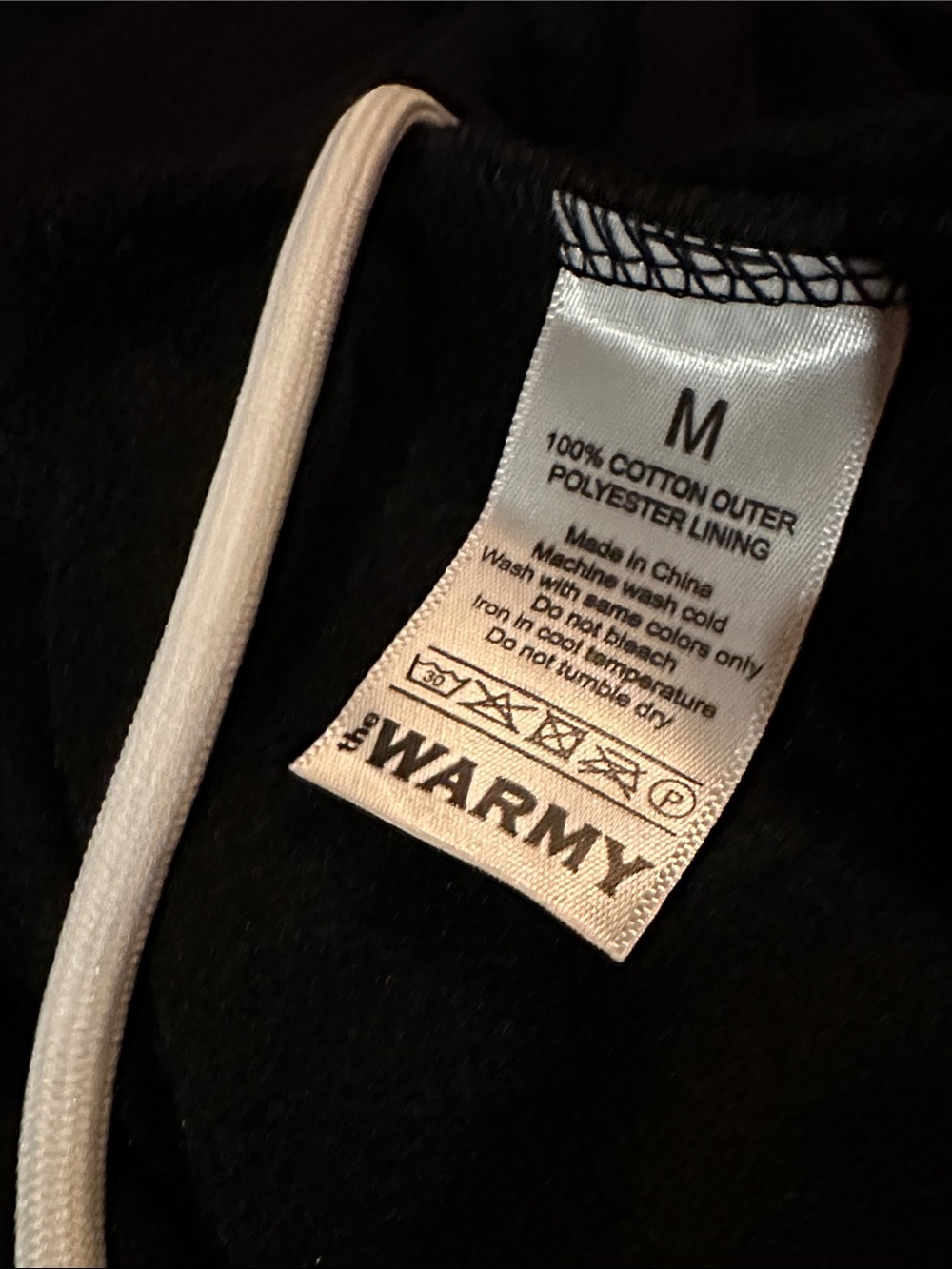 The Warmy OVERSIZED HOODIE DRESS-Black Cotton Pullover Hoodie - M